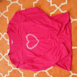 Sleep wear pink full sleeve shirt size S
